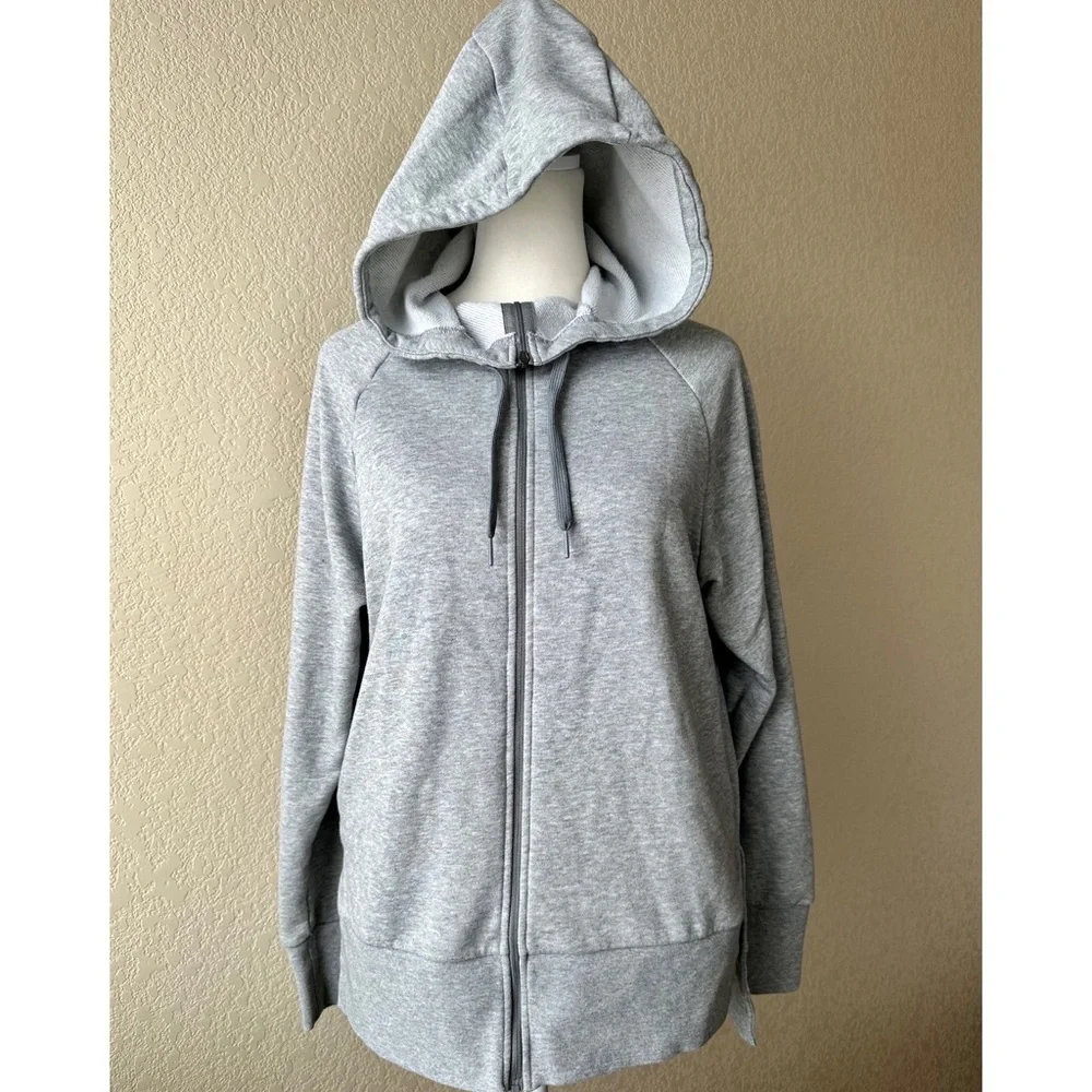 Nike Dry-Fit Straight Hem Full Zip Hoodie - xs